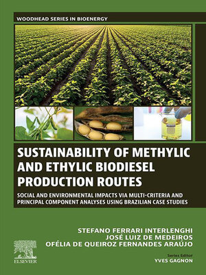 cover image of Sustainability of Methylic and Ethylic Biodiesel Production Routes